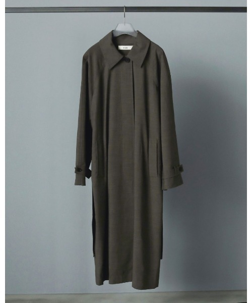 marka RAGLAN SLEEVES COATステンカラーコート黒サイズ2 marka / マーカ ： RAGLAN SLEEVES COAT - tumbled wool serge