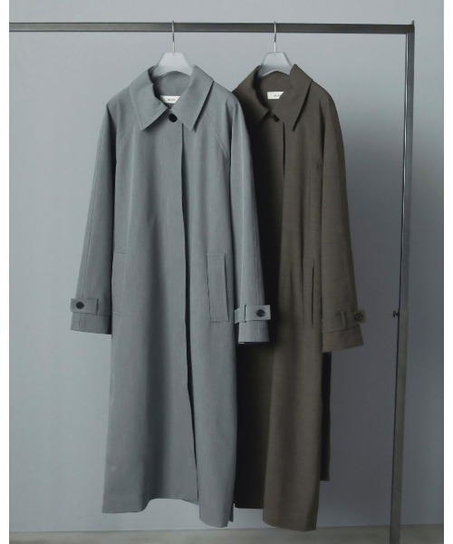 anuke（アンヌーク）の「anuke Soutiencollar Raglan Coat 62510002（ステンカラーコート・レディース・グレー/ブラウン・36/38）」の16枚目の写真
