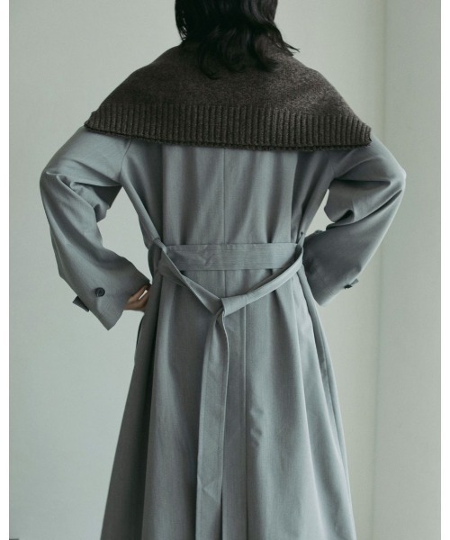 anuke（アンヌーク）の「anuke Soutiencollar Raglan Coat 62510002（ステンカラーコート・レディース・グレー/ブラウン・36/38）」の6枚目の写真