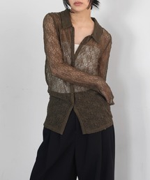 hellam | 襟付きレースチュニックカーデ(カーディガン/ボレロ)