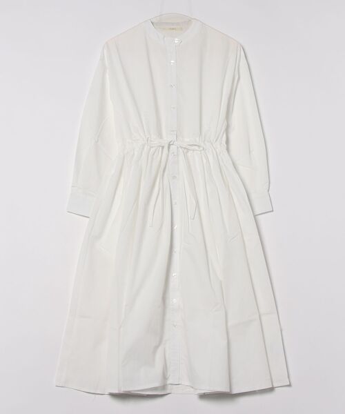 &soiree(アンドソワレ)の「【&soiree】タック入りウエストリボンシャツワンピース(シャツワンピース・レディース・ブルー/ベージュ/ホワイト・MEDIUM/SMALL)」の2枚目の写真