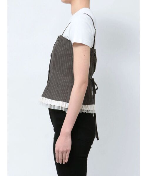 dazzlin（ダズリン）の「フリルビスチェ（シャツ/ブラウス・レディース・チャコールグレー/グレー・FREE）」の12枚目の写真