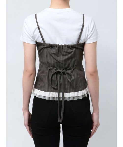 dazzlin（ダズリン）の「フリルビスチェ（シャツ/ブラウス・レディース・チャコールグレー/グレー・FREE）」の13枚目の写真