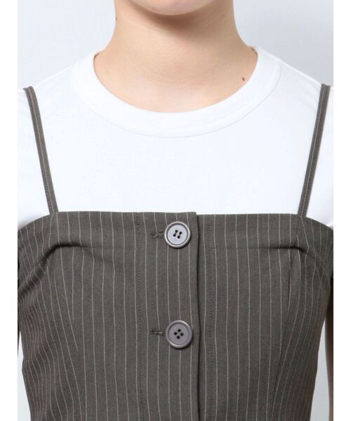 dazzlin（ダズリン）の「フリルビスチェ（シャツ/ブラウス・レディース・チャコールグレー/グレー・FREE）」の14枚目の写真