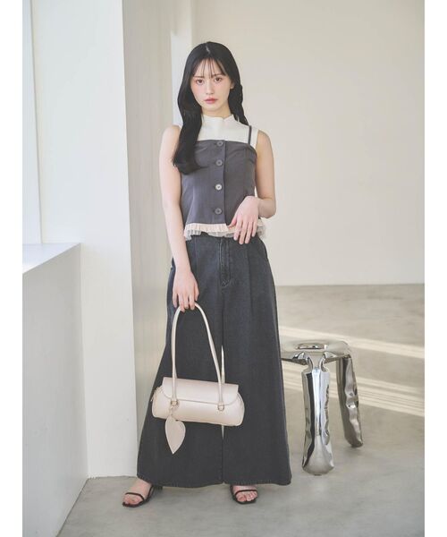 dazzlin（ダズリン）の「フリルビスチェ（シャツ/ブラウス・レディース・チャコールグレー/グレー・FREE）」の21枚目の写真