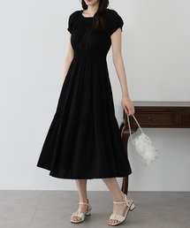 美品　PSポールスミス　ニット切替え　ペイズリー柄　ワンピース　黒　M ワンピース（ブラック/黒色系・ペイズリー柄）ファッション通販