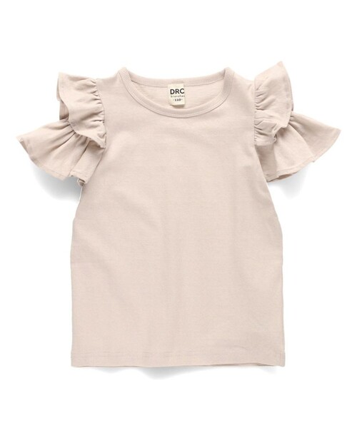 DRC branshes（ディーアールシーブランシェス）の「【WEB限定/DRC/綿100％】肩あきフリル半袖Tシャツ（Tシャツ/カットソー・キッズ・ブルーグレー/その他1/その他2/ブラック/ラベンダー/ピンク・150/140/90/120/100/110/130）」の16枚目の写真