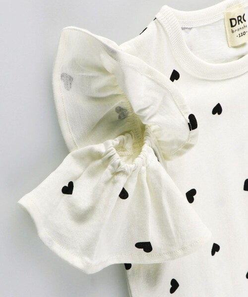 DRC branshes（ディーアールシーブランシェス）の「【WEB限定/DRC/綿100％】肩あきフリル半袖Tシャツ（Tシャツ/カットソー・キッズ・ブルーグレー/その他1/その他2/ブラック/ラベンダー/ピンク・150/140/90/120/100/110/130）」の13枚目の写真