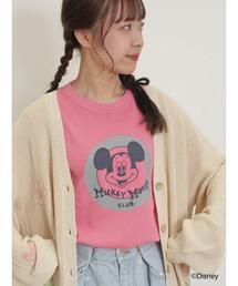 Samansa Mos2 | 【Disney】ミッキー&フレンズ/ヴィンテージライクTシャツ(Tシャツ/カットソー)