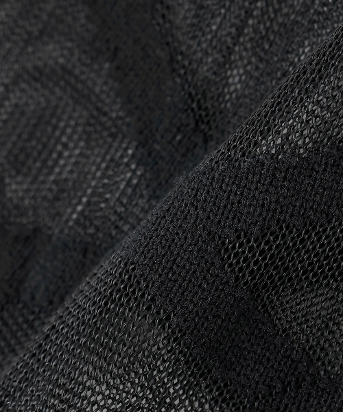 mezzo piano Junior（メゾピアノジュニア）の「【ニコ☆プチ掲載】シアーレースアップソックス（ソックス/靴下・キッズ・ブラック/オフホワイト・S(22-25cm)）」の6枚目の写真