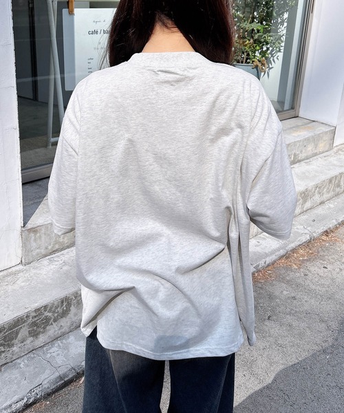 INGNI（イング）の「ベアモチーフTシャツ（Tシャツ/カットソー・レディース・オフホワイト/スミクロ/オートミール・M）」の7枚目の写真