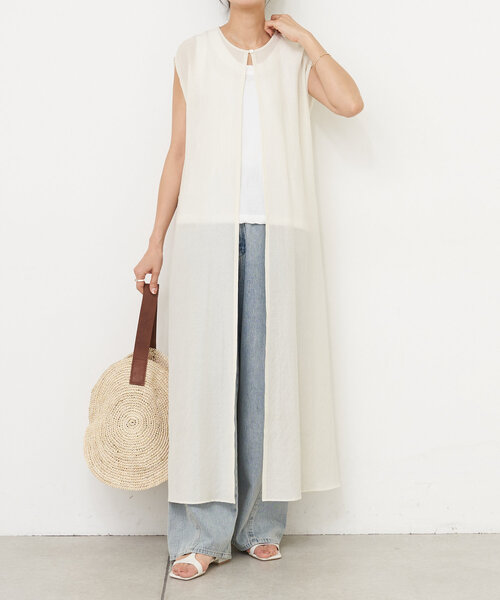 BEARDSLEY（ビアズリー）の「シアーロングジレ（ベスト）」 - WEAR