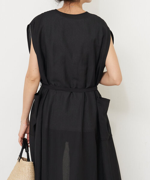 新品　BEARDSLEY ビアズリー　完売　シアーロングジレ　黒 シアーロングジレ（ベスト）｜BEARDSLEY（ビアズリー）の
