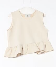 ホワイトコットンフリルベスト ホワイトコットンフリルベスト ホワイトコットンフリルベスト ベスト