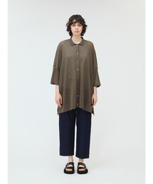 mizuiroind（ミズイロインド）の「mizuiro ind ワイドニットシャツ（ニット/セーター・レディース）」