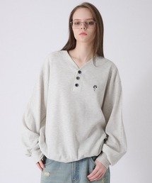 HENRY NECK THERMAL LONG T-SHIRT /ヘンリーネックサーマルロンT