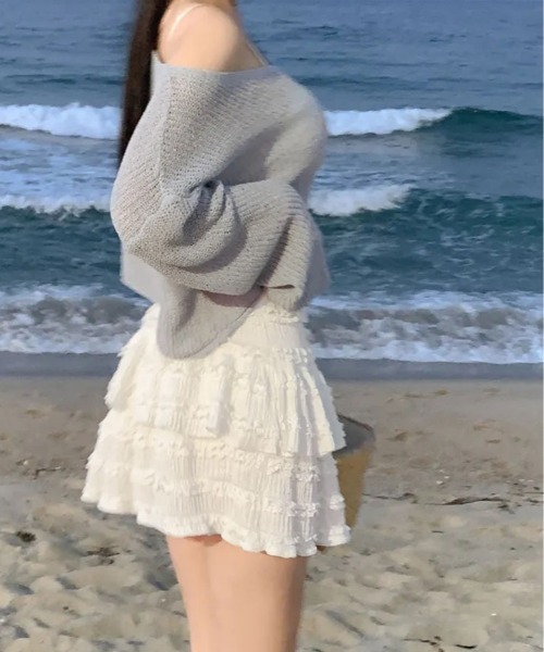 kirakiraShop(キラキラショップ)の「レース フリル キャミ&ミニスカート セットアップ(セットアップ・レディース・ホワイト/ピンク/ブルー/ブラック・FREE)」の16枚目の写真