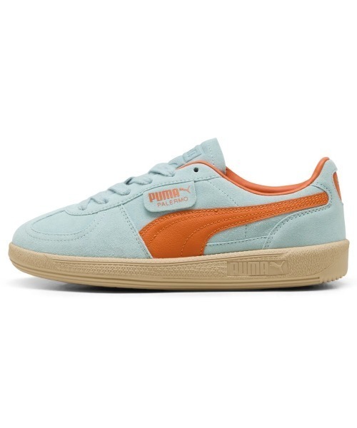 PUMA（プーマ）の「PUMA PALERMO（プーマ パレルモ）（スニーカー・メンズ・ブルー系/スカイブルー/イエロー系・23cm/24cm/24.5cm/25cm/23.5cm/25.5cm/29cm/26cm/26.5cm/27cm/27.5cm/28cm/28.5cm）」の4枚目の写真