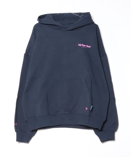My sugar Babe（マイシュガーベイブ）の「MSB×EvisJap photo hoodie（パーカー・メンズ・アイボリー/ネイビー・LARGE/MEDIUM）」の2枚目の写真