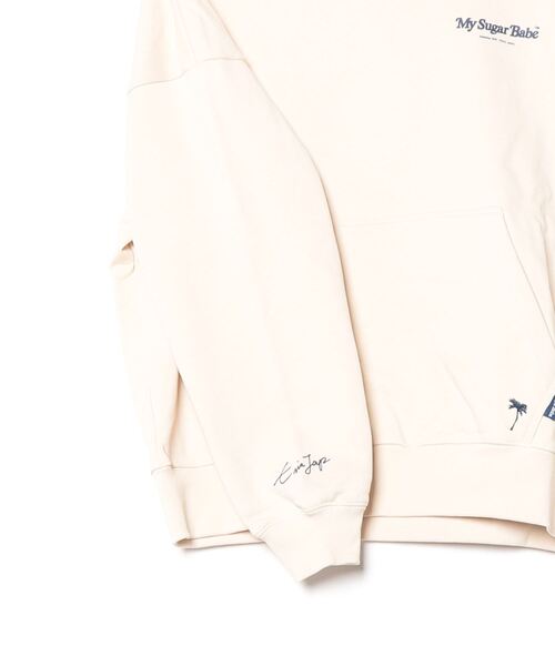 My sugar Babe（マイシュガーベイブ）の「MSB×EvisJap photo hoodie（パーカー・メンズ・アイボリー/ネイビー・LARGE/MEDIUM）」の4枚目の写真