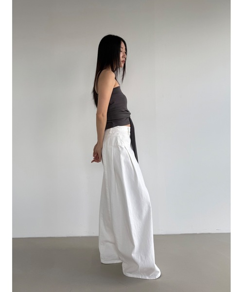 Didot.showroom(ディドット ショールーム)の「リボンベアトップ(チューブトップ・レディース・アイボリー/ブラック/チャコール/ネイビー・FREE)」の18枚目の写真