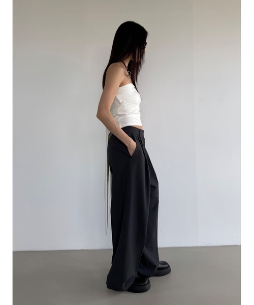 Didot.showroom(ディドット ショールーム)の「リボンベアトップ(チューブトップ・レディース・アイボリー/ブラック/チャコール/ネイビー・FREE)」の9枚目の写真
