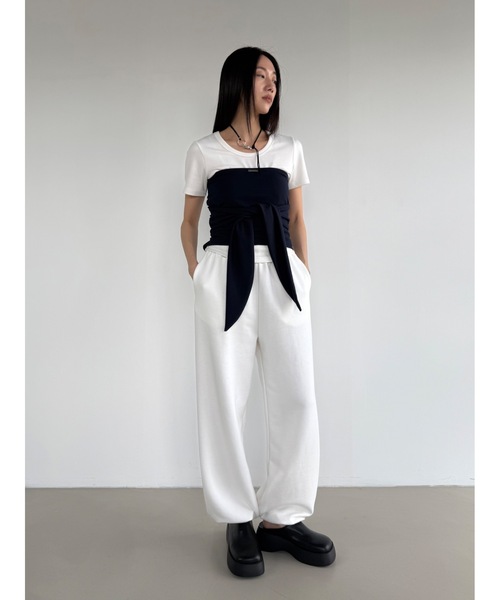 Didot.showroom(ディドット ショールーム)の「リボンベアトップ(チューブトップ・レディース・アイボリー/ブラック/チャコール/ネイビー・FREE)」の21枚目の写真