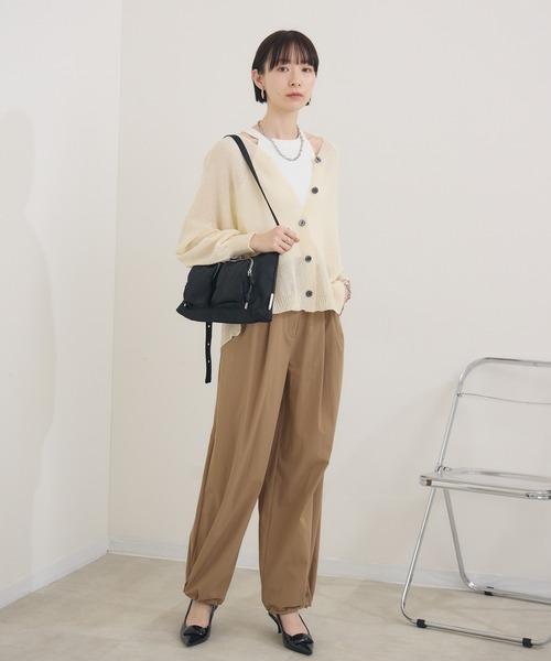 Paradise Picnic（パラダイスピクニック）の「CONTROLFREAKZIP　ポシェットバッグ（ショルダーバッグ・レディース・ブラック/ベージュ・FREE）」の16枚目の写真