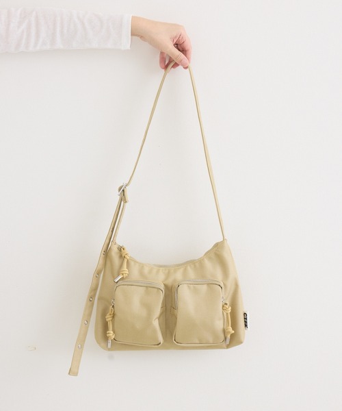 Paradise Picnic（パラダイスピクニック）の「CONTROLFREAKZIP　ポシェットバッグ（ショルダーバッグ・レディース・ブラック/ベージュ・FREE）」の22枚目の写真