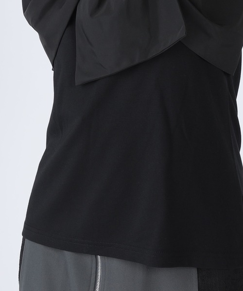 CECIL McBEE(セシルマクビー)の「接触冷感アシメリボンプルオーバー(Tシャツ/カットソー・レディース・ブラック/オフホワイト/ターコイズブルー/ブラウン・MEDIUM)」の17枚目の写真