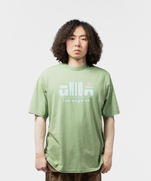 UNION（UNION TOKYO）（ユニオン）の「UNION TOKYO DUO TEE ユニオントーキョー Tシャツ（Tシャツ/カットソー・メンズ・ホワイト/グリーン系その他・SMALL/LARGE/MEDIUM/X-LARGE/XX-LARGE）」の7枚目の写真