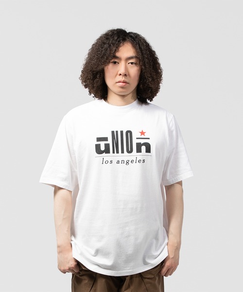 UNION（UNION TOKYO）（ユニオン）の「UNION TOKYO DUO TEE ユニオントーキョー Tシャツ（Tシャツ/カットソー・メンズ・ホワイト/グリーン系その他・SMALL/LARGE/MEDIUM/X-LARGE/XX-LARGE）」の6枚目の写真