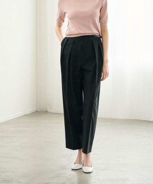 N.O.R.C(ノーク)の「ウォッシャブルバレルパンツ【CLEAN MOTION】(その他パンツ・レディース・ネイビー/チャコール/ブラウン/ブラック・M/S)」の2枚目の写真