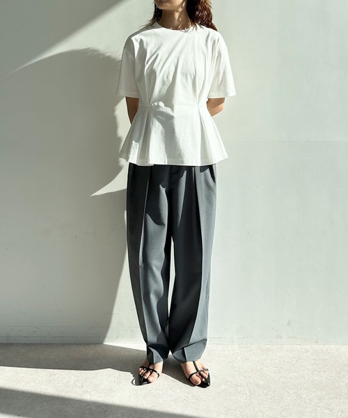 N.O.R.C(ノーク)の「ウォッシャブルバレルパンツ【CLEAN MOTION】(その他パンツ・レディース・ネイビー/チャコール/ブラウン/ブラック・M/S)」の12枚目の写真