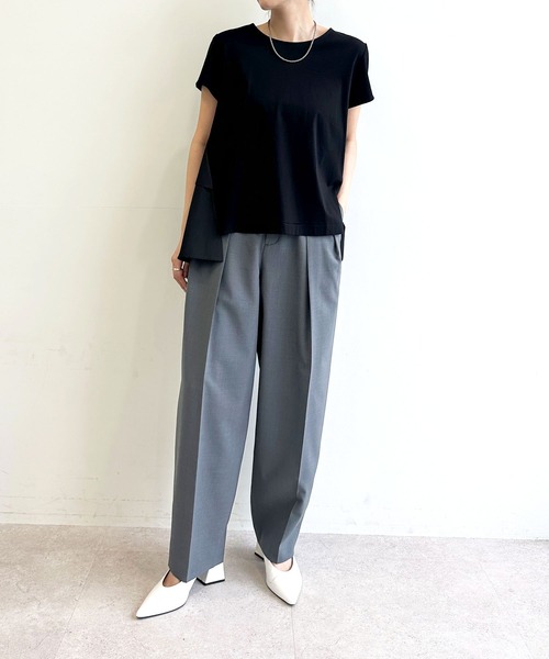 N.O.R.C(ノーク)の「ウォッシャブルバレルパンツ【CLEAN MOTION】(その他パンツ・レディース・ネイビー/チャコール/ブラウン/ブラック・M/S)」の14枚目の写真