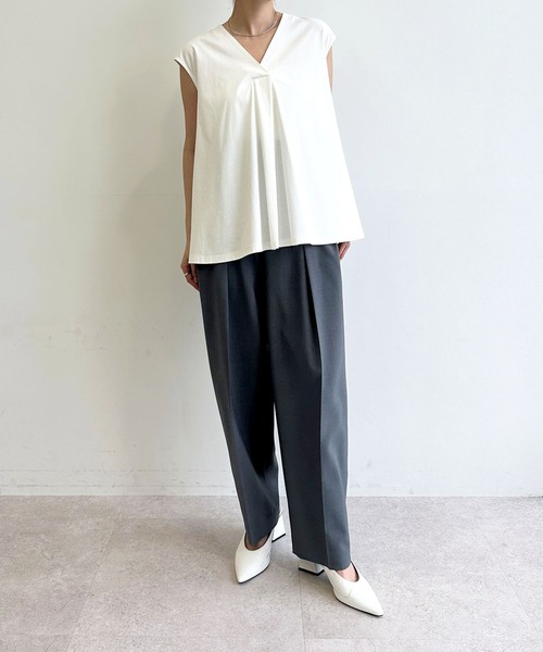 N.O.R.C(ノーク)の「ウォッシャブルバレルパンツ【CLEAN MOTION】(その他パンツ・レディース・ネイビー/チャコール/ブラウン/ブラック・M/S)」の15枚目の写真