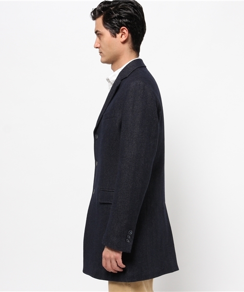 Marcel Lassance double chester coat ネイビー