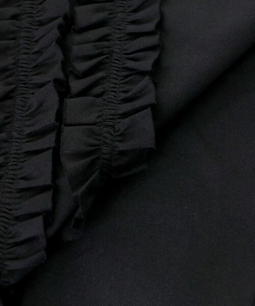 le.coeur blanc(ルクールブラン)の「《1枚で着映え!》フロントフリルレギュラーカラー半袖シャツ(シャツ/ブラウス・レディース・ネイビー/ブラック/ブルー・38)」の17枚目の写真