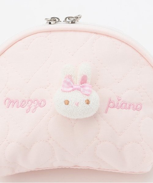 mezzo piano(メゾピアノ)の「ウサギマスコットつき ラウンドポーチ(ポーチ・キッズ・ライトピンク・F)」の4枚目の写真