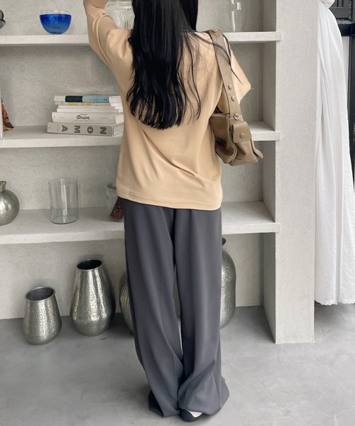 U.S. POLO ASSN.(ユーエスポロアッスン)の「U.S. POLO ASSN. 鹿子 襟口 リブ ライン Tシャツ(Tシャツ/カットソー・レディース・ホワイト/ベージュ/ネイビー・M/L)」の21枚目の写真
