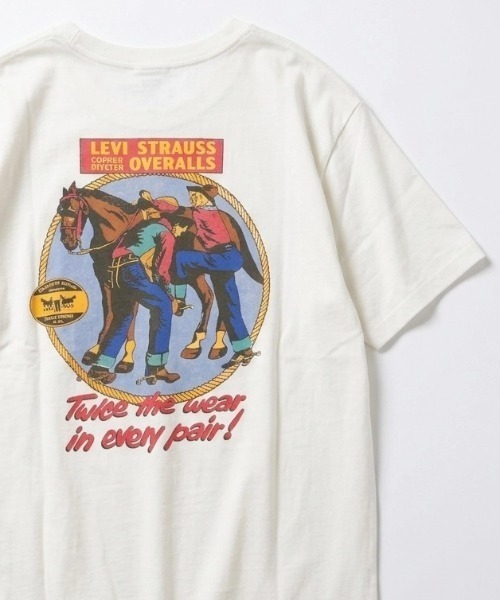 Levi's(リーバイス)の「2026SS Levi's/リーバイス RELAXED FIT オーバーサイズ ワンポイントロゴ バックプリント 半袖Tシャツ レディース メンズ(Tシャツ/カットソー・メンズ・ホワイト/ブルー/チャコール/ホワイト系その他/ホワイト系その他2・M/L/XL)」の3枚目の写真