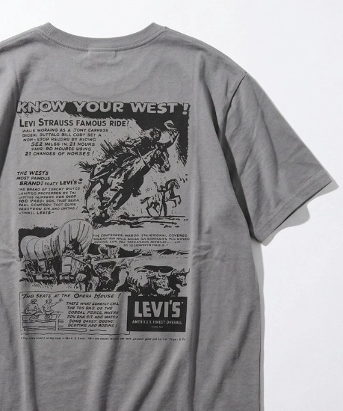 Levi's(リーバイス)の「2026SS Levi's/リーバイス RELAXED FIT オーバーサイズ ワンポイントロゴ バックプリント 半袖Tシャツ レディース メンズ(Tシャツ/カットソー・メンズ・ホワイト/ブルー/チャコール/ホワイト系その他/ホワイト系その他2・M/L/XL)」の1枚目の写真