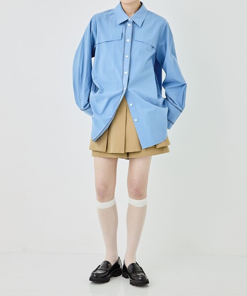アシメラップアークショートパンツ　PUBLIC TOKYO タックラップショートパンツ（その他パンツ）｜PUBLIC TOKYO