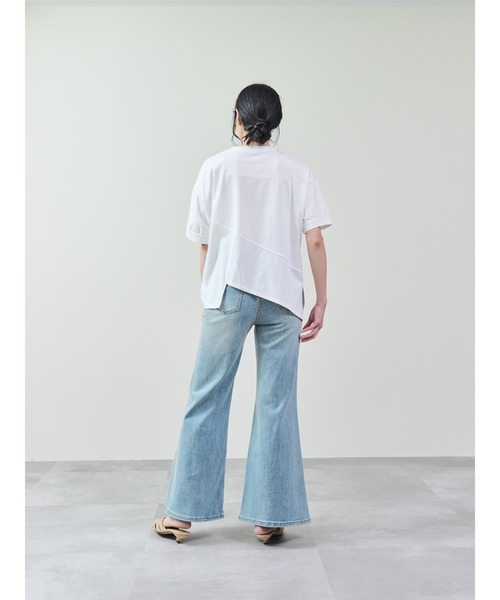 DOLLUPOOPS(ドールアップウップス)の「イレヘムファスナーTシャツ(Tシャツ/カットソー・レディース・グレー/オフホワイト/ブラック/カーキ・38)」の16枚目の写真