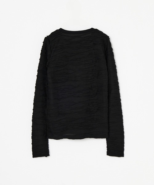 BEEDEN（ビーデン）の「NUMBERING CONNECTION TOPS（Tシャツ/カットソー・レディース・グレー/ブラック・FREE）」の8枚目の写真