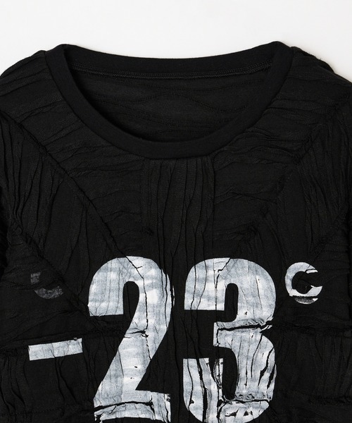 BEEDEN（ビーデン）の「NUMBERING CONNECTION TOPS（Tシャツ/カットソー・レディース・グレー/ブラック・FREE）」の9枚目の写真