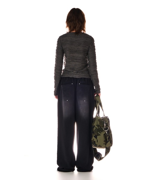 BEEDEN（ビーデン）の「NUMBERING CONNECTION TOPS（Tシャツ/カットソー・レディース・グレー/ブラック・FREE）」の15枚目の写真