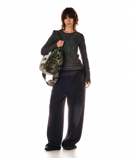 BEEDEN（ビーデン）の「NUMBERING CONNECTION TOPS（Tシャツ/カットソー・レディース・グレー/ブラック・FREE）」の16枚目の写真