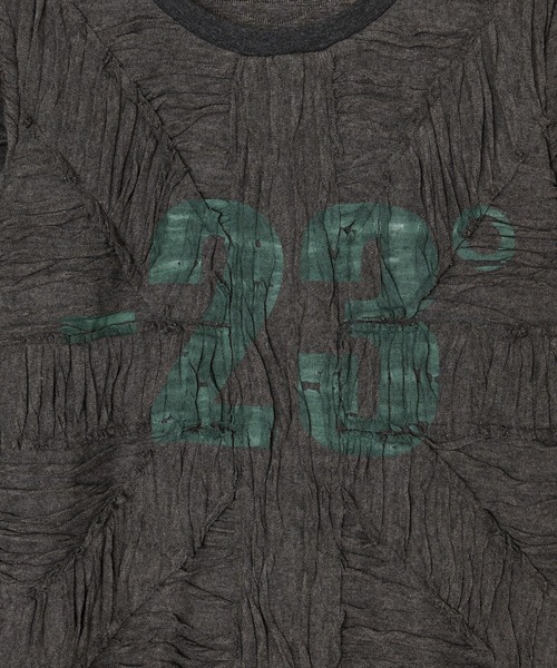 BEEDEN（ビーデン）の「NUMBERING CONNECTION TOPS（Tシャツ/カットソー・レディース・グレー/ブラック・FREE）」の20枚目の写真