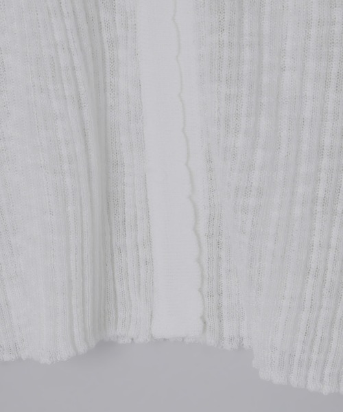 Olu.（オルドット）の「コンパクトシアーカーディガン（カーディガン/ボレロ・レディース・アイボリー/ライトグレー・FREE）」の16枚目の写真